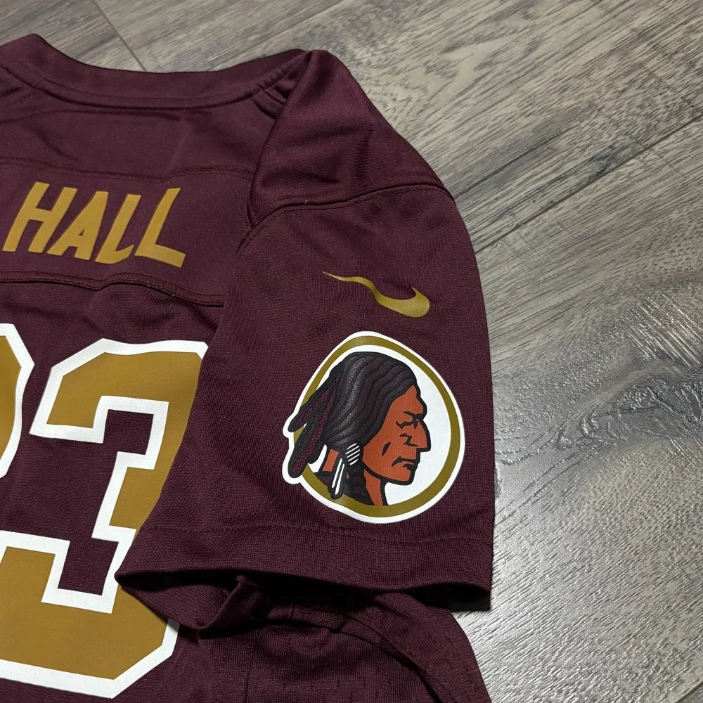 Washington Redskins Jersey Womens Medium Red NFL Football DeAngelo Hall 23‎ Nike